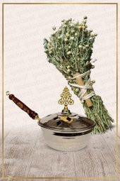 Bakır Tütsülük Tava No:3 Ve Demet Üzerlik Tütsüsü - 1