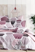 Anatolia Tex Tek Kişilik Uyku Seti-Pembe Beyaz 5805 - 1