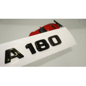 A 180 Bagaj Parlak Siyah ABS 3M 3D Yazı Logo - 1