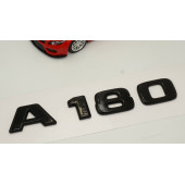 A 180 Bagaj Parlak Siyah ABS 3M 3D Yazı Logo - 3