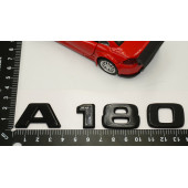 A 180 Bagaj Parlak Siyah ABS 3M 3D Yazı Logo - 5