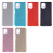 Xiaomi Poco M5S Kılıf Zore Shining Simli Silikon Kılıf - 9