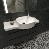 Turkuaz Cerastyle Harmony Etajerli Lavabo 80x37,5 cm - 3