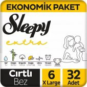 Sleepy Extra Günlük Aktivite Bebek Bezi 2Li Jumbo 6 Beden 15-25 Kg 32 Adet - 1
