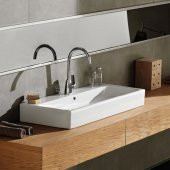 Turkuaz Cerastyle Pinto Etajer Uyumlu Banyo Lavabo 100 47 Cm - 2