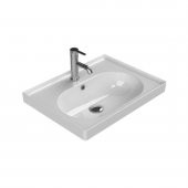 Turkuaz Cerastyle Arya Etajer Uyumlu Damlalıklı Lavabo 60*45 cm - 1