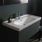 Turkuaz Cerastyle Arya Etajer Uyumlu Damlalıklı Lavabo 60*45 cm - 3