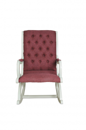 Asedia Rustik Lake Bordo Sallanan Sandalye Dinlenme Emzirme Baba Tv Okuma Uzanma Koltuğu Berjer thumbnail 1