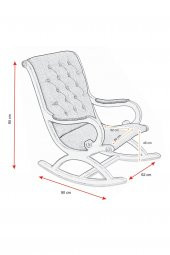 Asedia Rustik Lake Bordo Sallanan Sandalye Dinlenme Emzirme Baba Tv Okuma Uzanma Koltuğu Berjer thumbnail 2