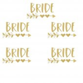 Bride Altın (Gold) Dövme - 5 Adet - 1
