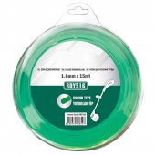 Motorlu Tırpan Misina Yuvarlak 1.6 mm 15 Metre Yeşil - 1