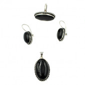 Oltu Taşı Oval Set - 1