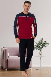 Mecit 2778 Bordo Büyük Beden Erkek Pijama Takımı - 2