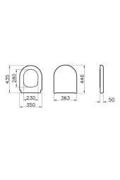 VitrA 121 003 909 Yavaş Kapanır Klozet Kapağı - 3