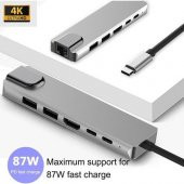 DAYTONA CF04 Macbook uyumlu TYPE-C=>Hdmi 6lı Çevirici Hub - 1