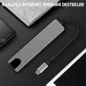 DAYTONA CF04 Macbook uyumlu TYPE-C=>Hdmi 6lı Çevirici Hub - 5