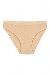 12 Adet Yıldız Bayan Ribana Bikini Külot Ten 3720 - 1