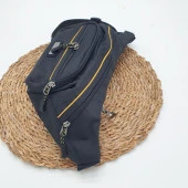 Sarı Çizgili Erkek Bel Çantası - 11