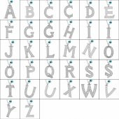 925 Ayar Gümüş Nazar Rodyum L Harfi Kadın Gümüş Kolye - 2