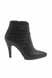 Hakiki Deri Anakonda Kadın Topuklu Bot - 4