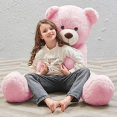 160 cm Papyonlu Peluş Ayı- Papyonlu %100 Yerli İmalat thumbnail 4