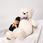 160 cm Papyonlu Peluş Ayı- Papyonlu %100 Yerli İmalat thumbnail 6