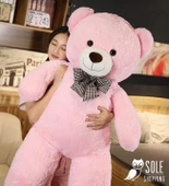 160 cm Papyonlu Peluş Ayı- Papyonlu %100 Yerli İmalat thumbnail 1