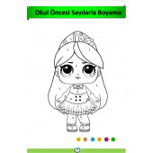 Okul Öncesi Sayılarla Boyama Kitabı - 4