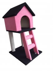 Pembe Kedi Evi Tırmalama Tahtalı - 1