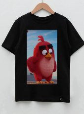 Angry Birds Çizgi Film Tasarım Baskılı Unisex Çocuk Tişört - 1
