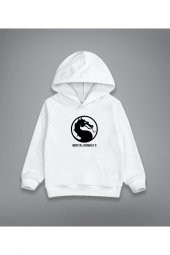 Mortal Kombat Özel Tasarım Baskılı Çocuk Kapşonlu Sweatshirt Hoodie - 1