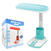Sılver Toss St-7821 Kitap Okuma Çocuk Masa Lambası Kalemlik Turkuaz 26 Led 220V thumbnail 1