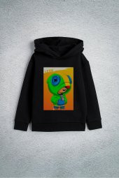 Brawl Stars Karakterleri Oyun Özel Tasarım Baskılı Kapşonlu Unisex Hoodie - 1