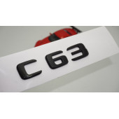 C 63 Bagaj Parlak Siyah ABS 3M 3D Yazı Logo - 1