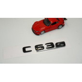 C 63S Bagaj Parlak Siyah ABS 3M 3D Yazı Logo - 2