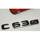 C 63S Bagaj Parlak Siyah ABS 3M 3D Yazı Logo - 3