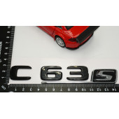 C 63S Bagaj Parlak Siyah ABS 3M 3D Yazı Logo - 5