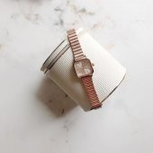 Minimal Kare Rose Gümüş Kadın Kol Saati thumbnail 6