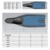 Apnea Split Dalış Paleti Mavi 36-37 Numara thumbnail 10
