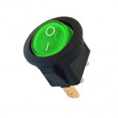 YUVARLAK IŞIKLI ANAHTAR ON-OFF 3P YEŞİL 220V - 1