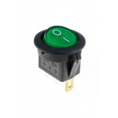 Yuvarlak Işıklı Anahtar ON-OFF 3P 12VOLT YEŞİL - 1