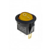 Yuvarlak Işıklı Anahtar ON-OFF 3P 12VOLT SARI - 1