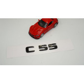 C 55 Bagaj Parlak Siyah ABS 3M 3D Yazı Logo thumbnail 2