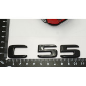 C 55 Bagaj Parlak Siyah ABS 3M 3D Yazı Logo thumbnail 5