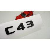 C 43 Bagaj Parlak Siyah ABS 3M 3D Yazı Logo - 1