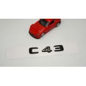 C 43 Bagaj Parlak Siyah ABS 3M 3D Yazı Logo - 2