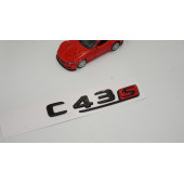 C 43S Bagaj Parlak Siyah ABS 3M 3D Yazı Logo - 2