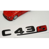 C 43S Bagaj Parlak Siyah ABS 3M 3D Yazı Logo - 3