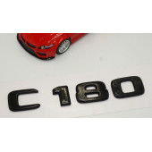 C 180 Bagaj Parlak Siyah ABS 3M 3D Yazı Logo - 3