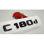 C 180d Bagaj Parlak Siyah ABS 3M 3D Yazı Logo - 1